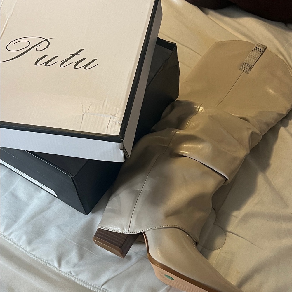 Women's Tan Over the Knee Boots